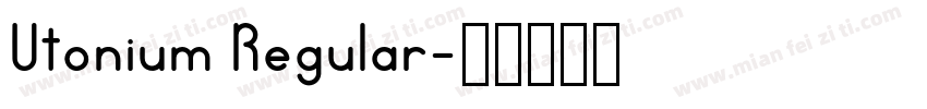 Utonium Regular字体转换
